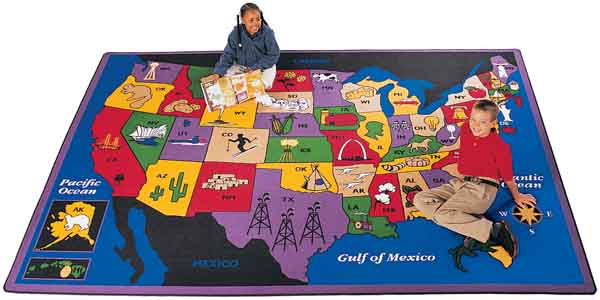 Carpet for Kids Discover America Carpet